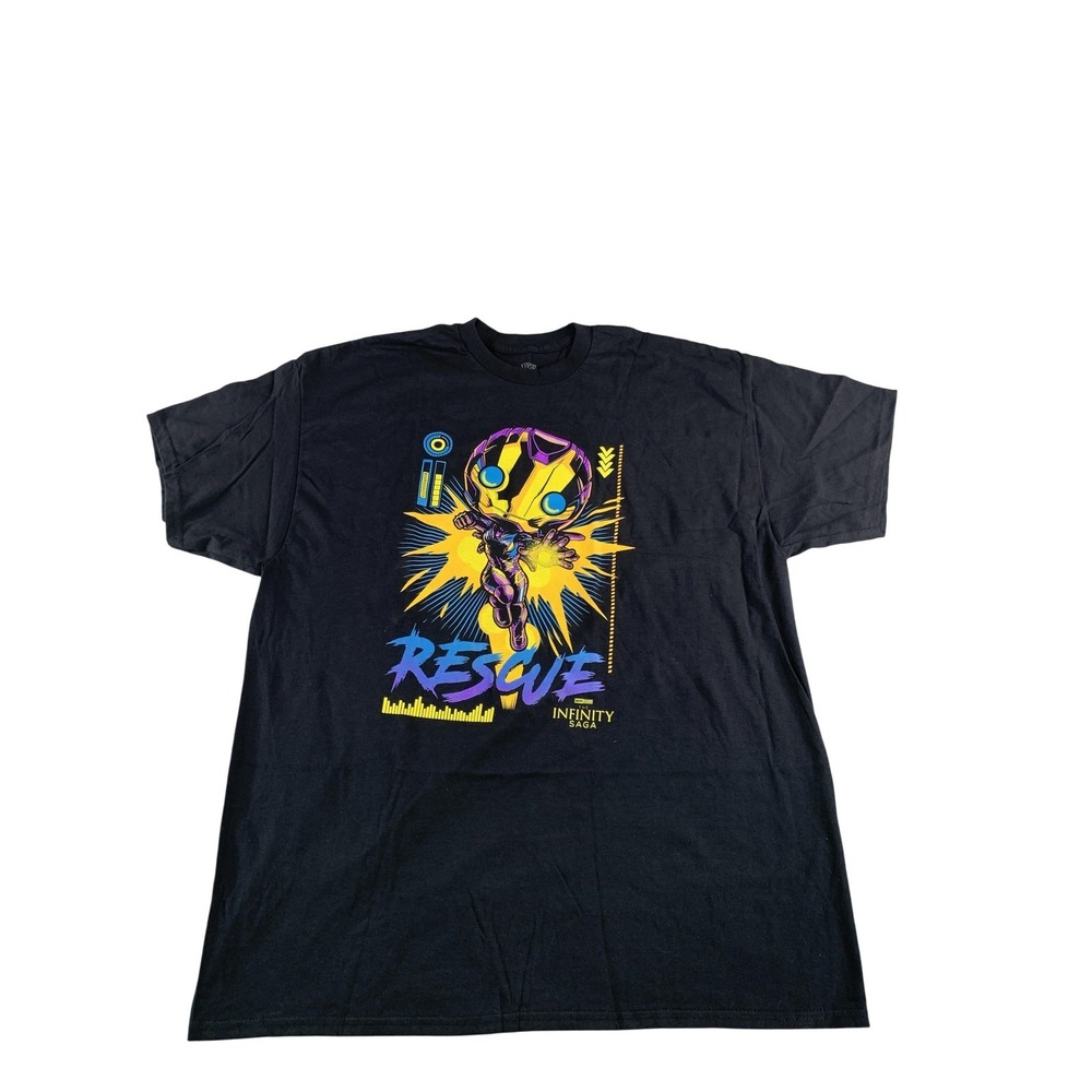 Marvel Shirt Mens 2XL Black Rescue‎ The Infinity Saga Funko Pop Graphic Crewneck
